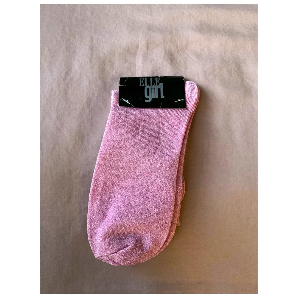 NWT Cute Metallic Pink Glitter Socks 💗✨